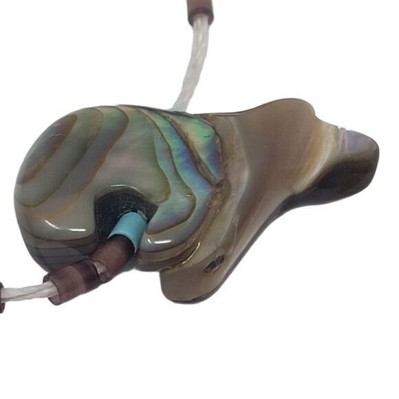 Native American Zuni Bear Totem Fetish Necklace Vintage Animal Natural Stone - Picture 10 of 12